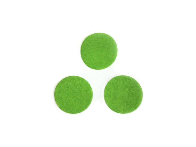 Фетровые кружочки (цвет светло зеленый) 20мм