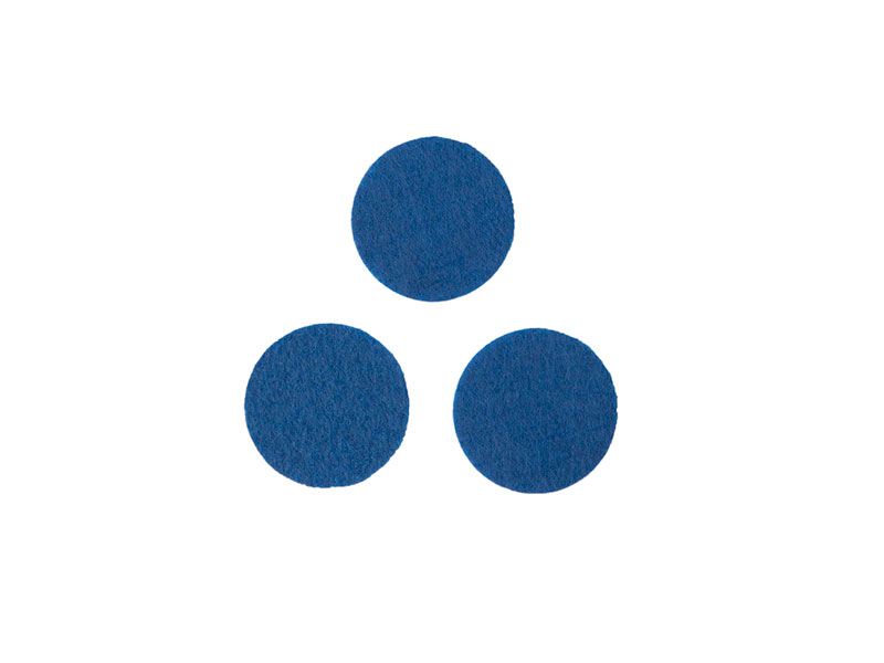 Фетровые кружочки (цвет тем.синий) 30мм