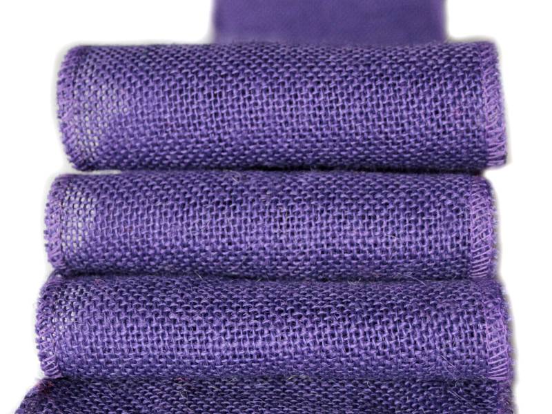 Ткань джутовая 15см (фиолетовый)